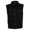 Urban Classics - Basic heren Sleeveless jacket - Denim jacket - Black Product image